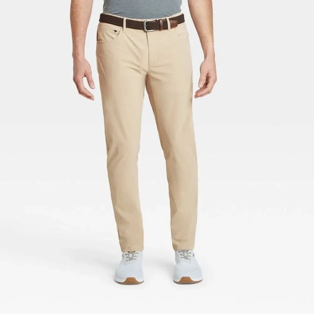 All In Motion - Men's Golf Pants Slim Moisture Wicki Cream